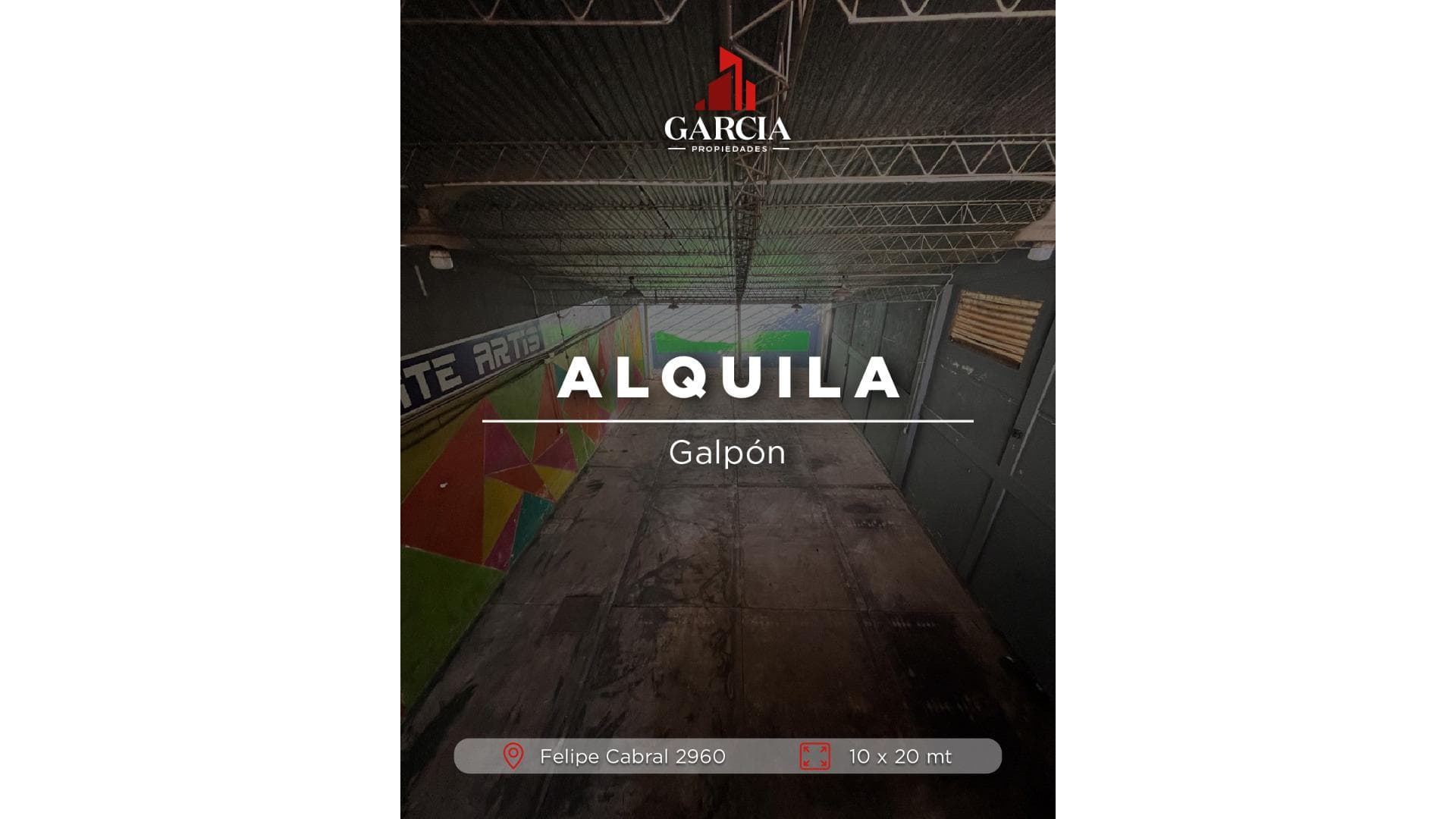 ALQUILA GALPON CON DEPARTAMENTO