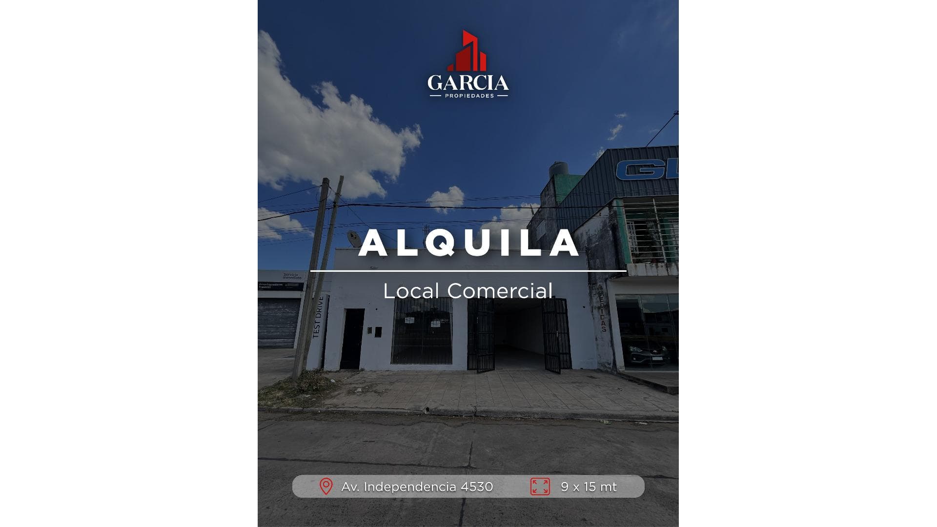 ALQUILA LOCAL SOBRE AVENIDA INDEPENDENCIA