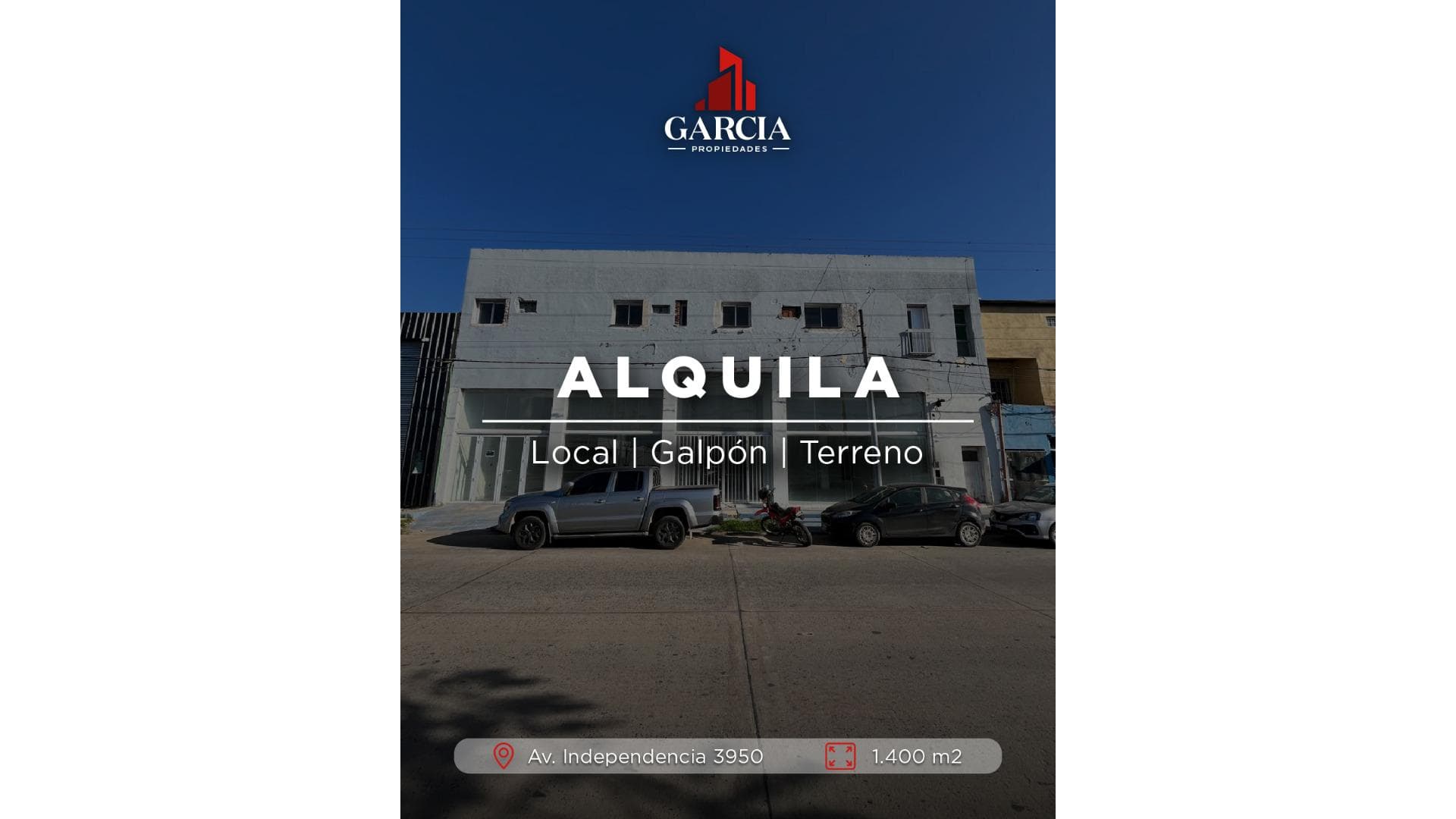 ALQUILA Local + Galpon + Terreno