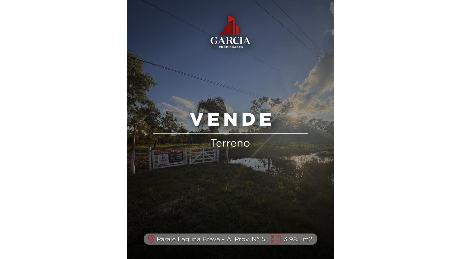 VENDE TERRENO SOBRE AUTOVIA PROVINCIAL N°5