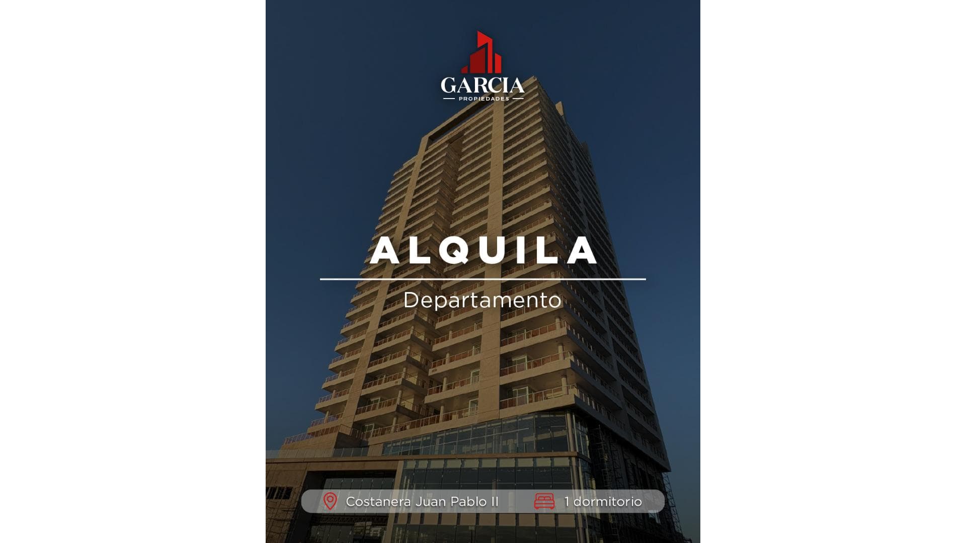 ALQUILA DEPARTAMENTO 1 DORMITORIO