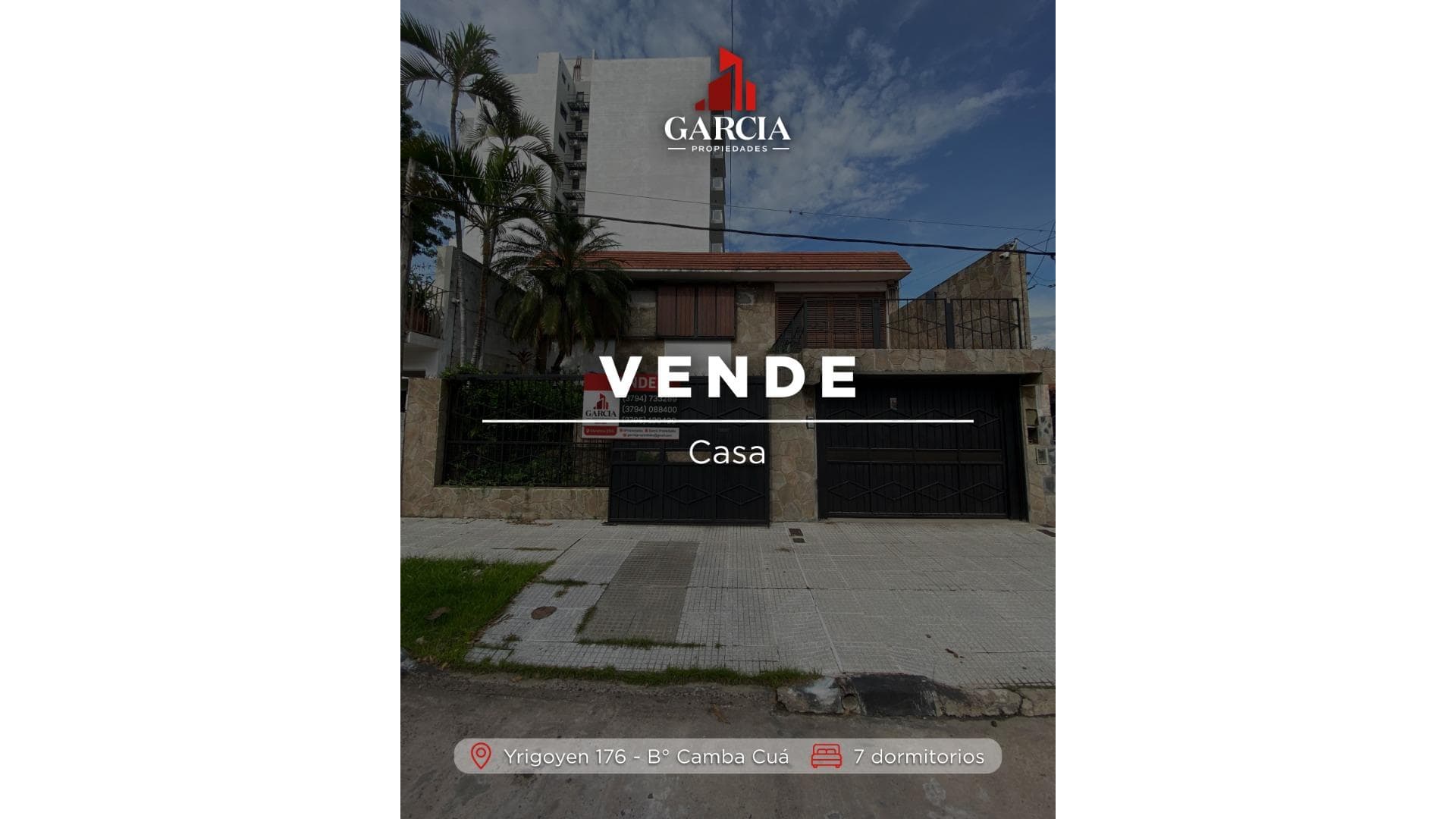VENDE CASA 7 DORMITORIOS EN BARRIO CAMBA CUA