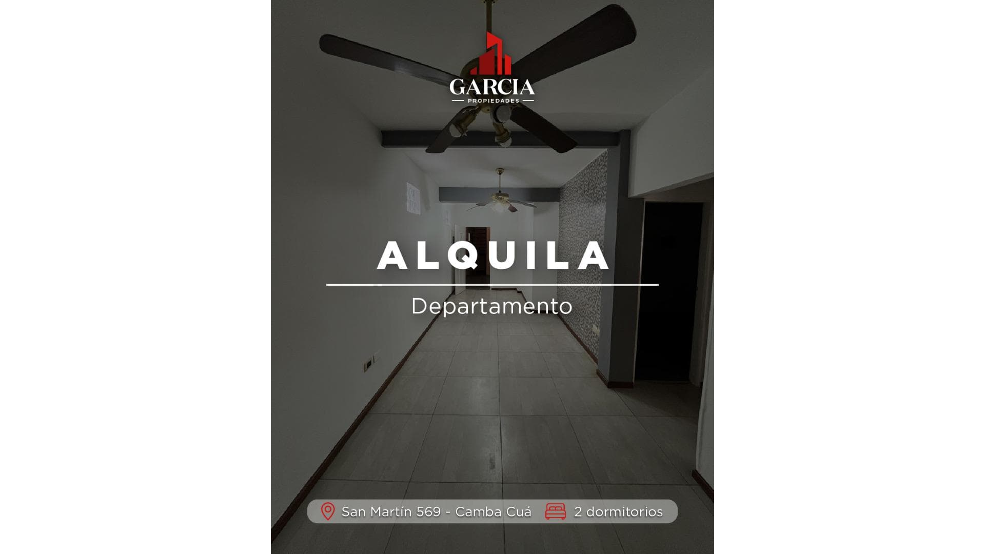 Alquila departamento semi amoblado de 2 dormitorios