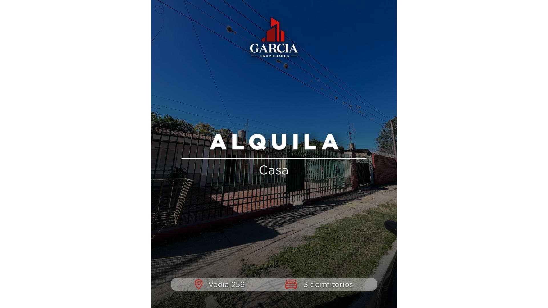 ALQUILA CASA 3 DORMITORIOS