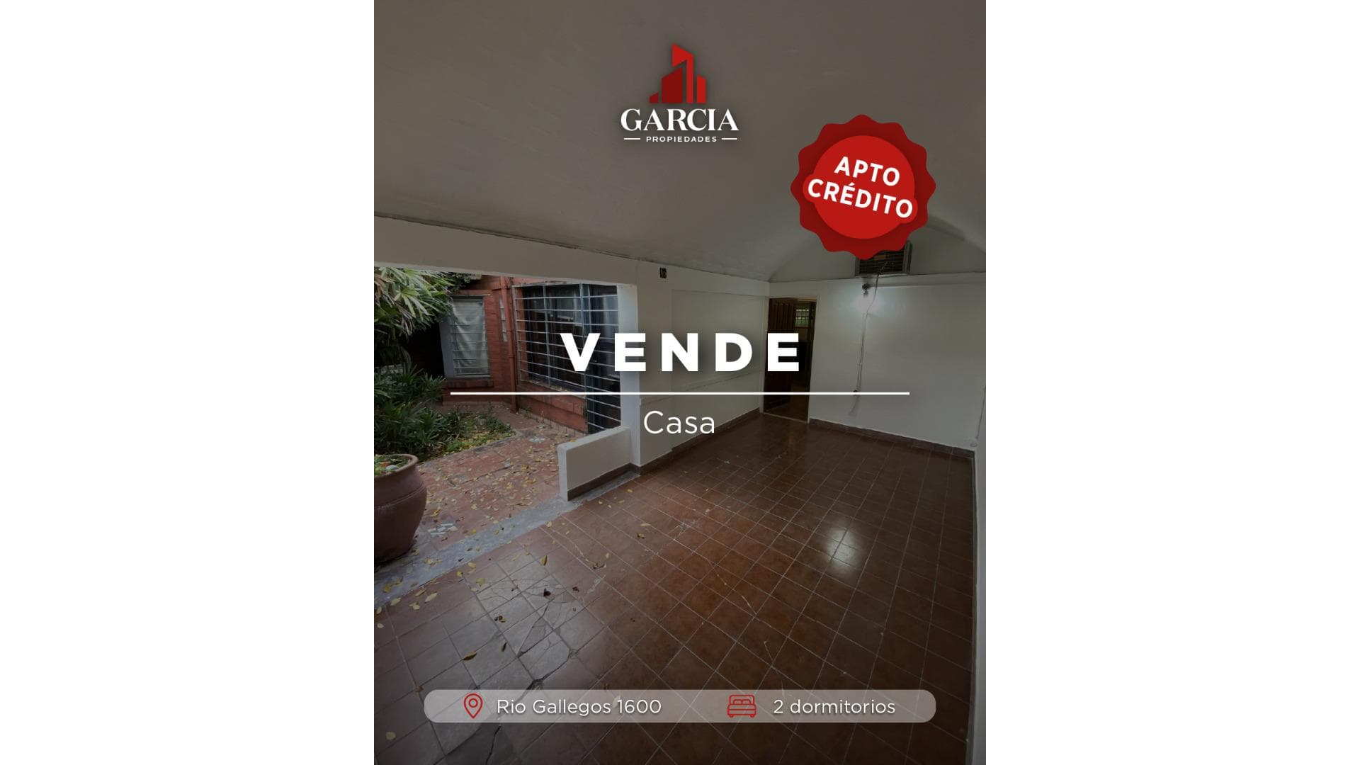 VENDE CASA 2 DORMITORIOS
