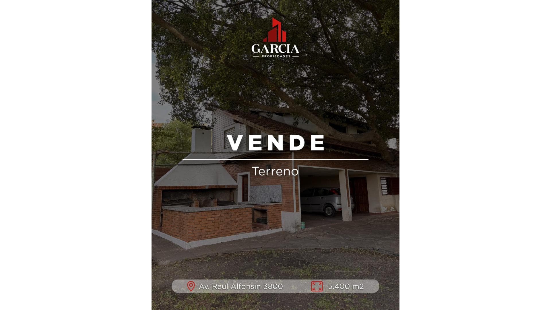 VENDE 5400m2 SOBRE AVENIDA IMPORTANTE 50m FRENTE