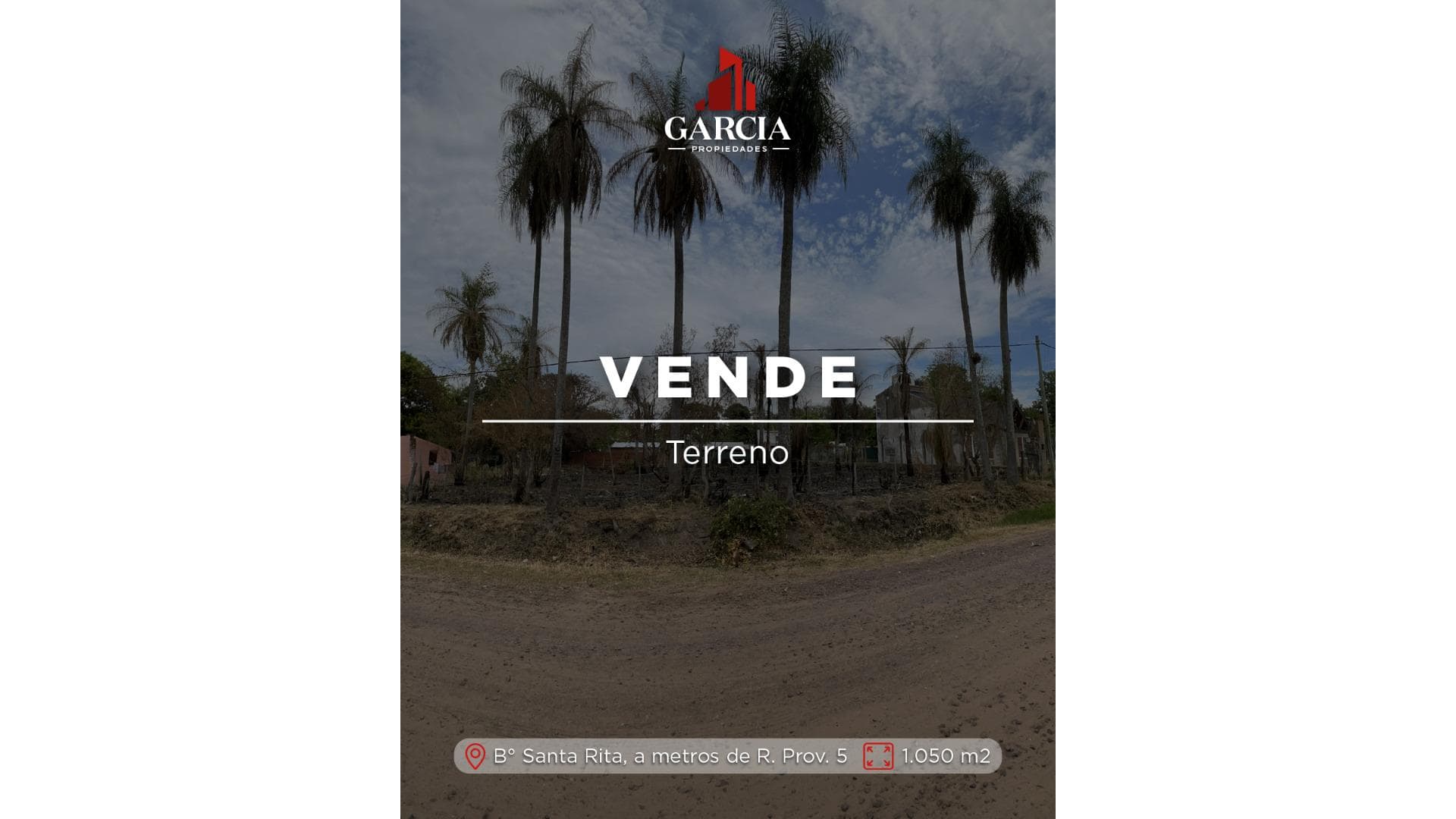 Terreno en barrio Santa Rita a metros de Ruta Provincial 5