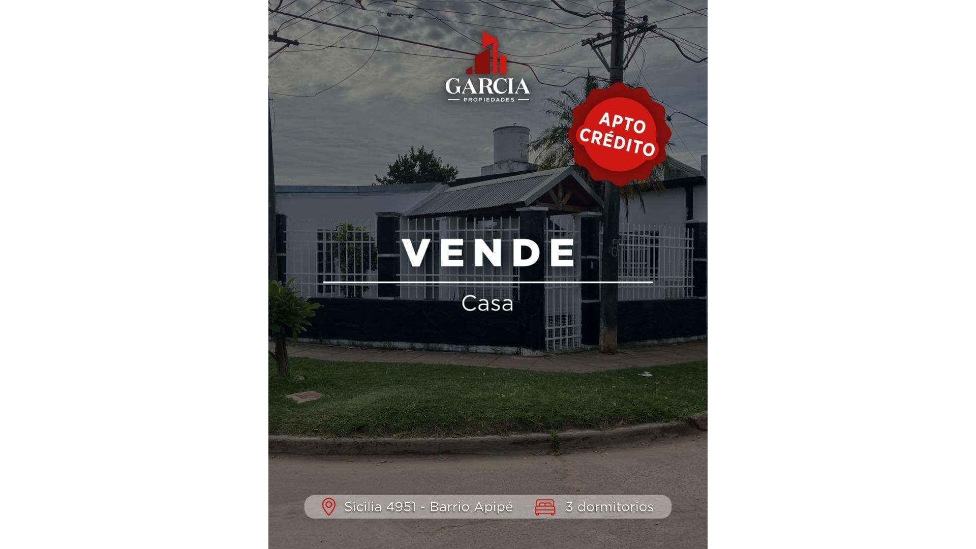 VENDE CASA 3 dormitorios con quincho sobre esquina