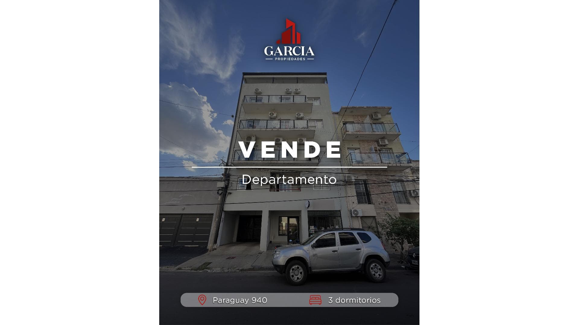 VENDE DEPARTAMENTO 3 DORMITORIOS CON COCHERA